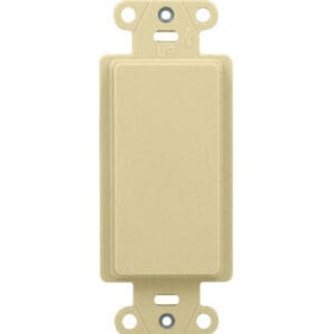 Blank Decorator Outlet Strap in Light Almond