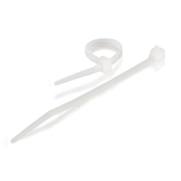 7.75 Inch Releasable/Reusable Cable Ties Multipack - 50 Pack - White