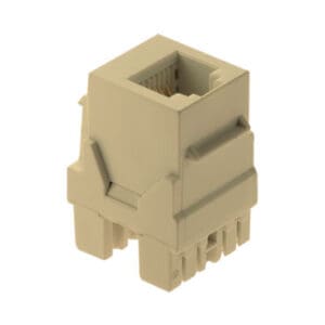 6P6C Keystone Connector in Ivory