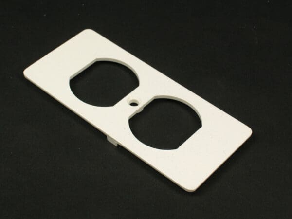 5507D Duplex Receptacle Faceplate Fitting in Ivory