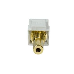 3.5mm Keystone Coupler Insert in White