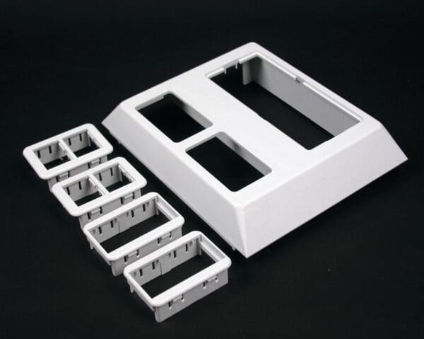 5007C-2RTGY Access 5000 Deep Device Plate Fitting in Gray
