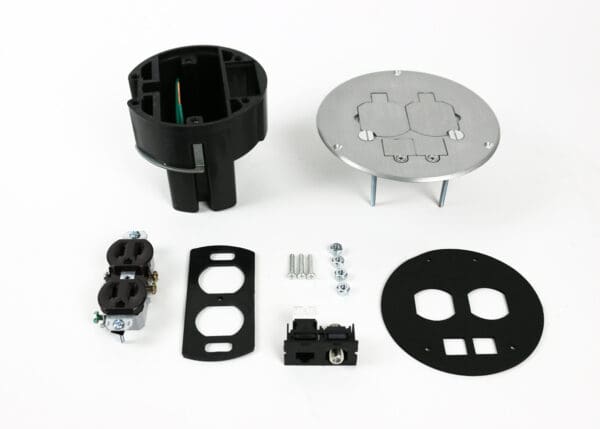 863DPCOMAL Dual Service Floor Box Kit