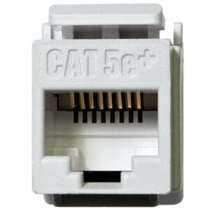Cat5e RJ45 Keystone Connector in White