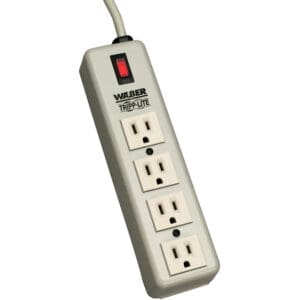 Tripp Lite 4-outlet power strip.