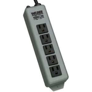 Tripp Lite 5-outlet power strip.