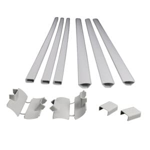 Sanus 12-Piece 48-in x 1-in PVC White Home Theater Cabling Kit (Holds up to 4 Cables)