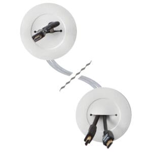 Sanus 5-Piece 3-3/4-in x 3.75-in PVC White Flat Screen TV Kit