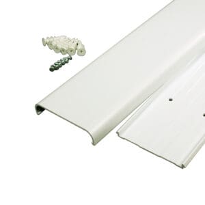 Sanus 2-Piece 48-in x 3.5-in PVC White Flat Screen TV Kit (Holds up to 5 Cables)