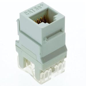 RJ45 Cat-5E Insert in Light Almond - 5 Pack