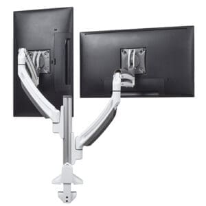 Kontour™ K1C Dynamic Column Mount, 2 Monitors, White - K1C220W
