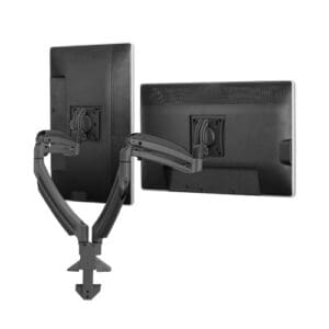 Kontour™ K1D Dynamic Desk Clamp Mount, 2 Monitors, TAA Compliant