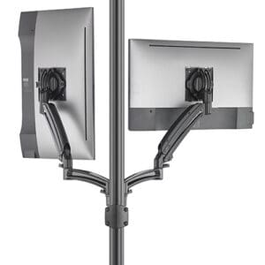 Kontour™ K1P Dynamic Pole Mount Reduced Height, 2 Monitors - K1P220BXRH