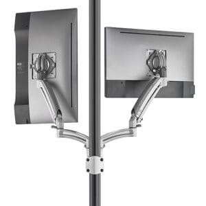 Kontour™ K1P Dynamic Pole Mount Reduced Height, 2 Monitors - K1P220SXRH