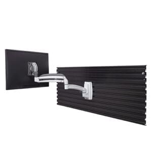 Kontour™ K1S Dynamic Slatwall Mount, 1 Monitor, White