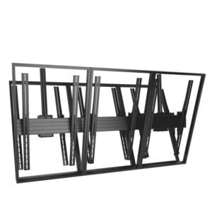 Fusion® Large Portrait Back-to-Back Ceiling Mounted 3 x 1 Menu Board