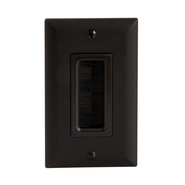 SA-IWCM1-B1 Cable Management Brush Wall Plate- Black