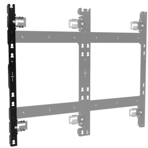 TiLED™ Left dvLED Wall Mount for LG LSBB Series Fine Pitch Essentials, 3 Displays Tall
