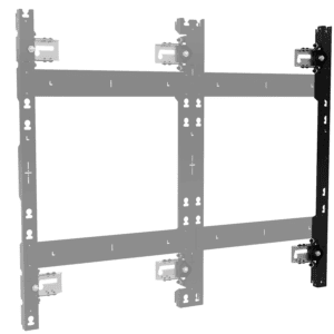 TiLED™ Right dvLED Wall Mount for LG LSBB Series Fine Pitch Essentials, 3 Displays Tall