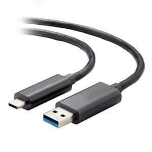 USB 3.2 Gen 2x1 Type C to Type A Active Optical Cable Plenum from Vaddio
