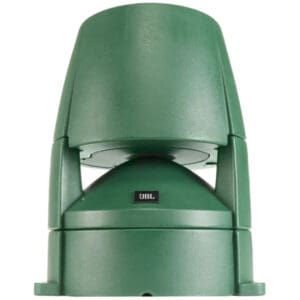 JBL green outdoor speaker system.