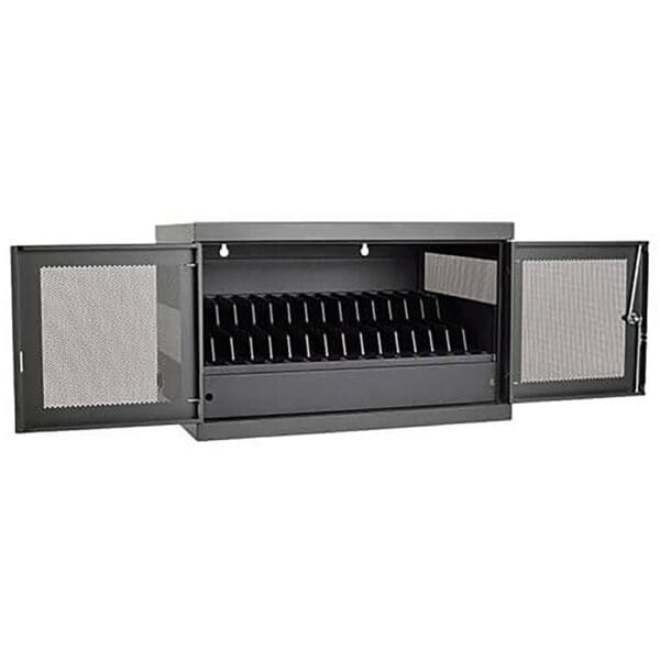 16-Device USB Charging Station Cabinet with Sync for iPad and Android Ta