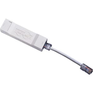 White TrueLine Ethernet cable adapter.