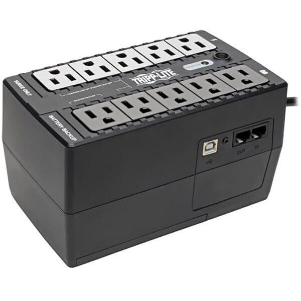 550VA 300W Standby UPS - 10 NEMA 5-15R Outlets, 120V, 50/60 Hz, 5-15P Pl