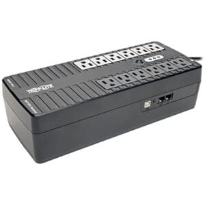 Tripp Lite battery backup power strip.