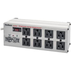 Tripp Lite Isobar diagnostic surge suppressor.