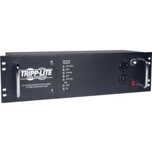 Tripp Lite AC voltage regulator with surge protection.