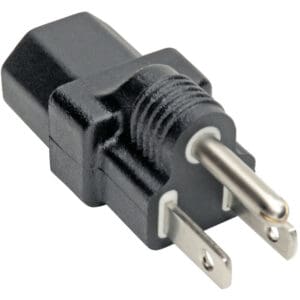 Black C5 to NEMA 5-15P power adapter.