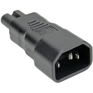 Black C5 to C6 power adapter.