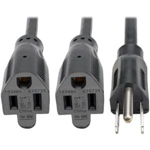 Black 13A 125V power extension cord.