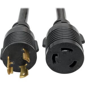 Black 5-15P to 5-20R power adapter.