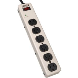 Tripp Lite 6-outlet surge protector.
