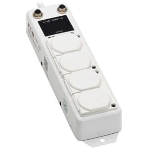 White power strip with load monitor.
