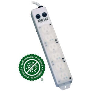 Tripp Lite antimicrobial power strip.