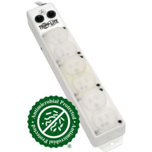 Tripp Lite antimicrobial power strip.