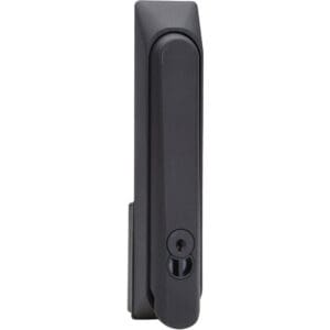 Black vertical rectangular door handle.