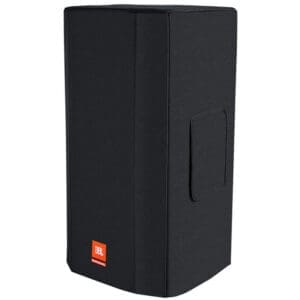 Black JBL speaker protective cover.