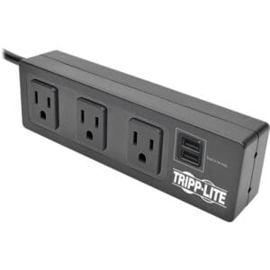 Tripp Lite power strip with USB ports.