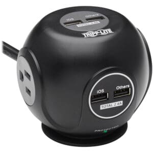 Tripp Lite protected power cube with USB ports.