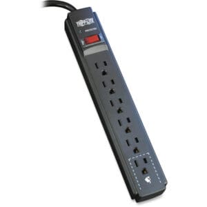 Tripp Lite 6-outlet surge protector power strip.