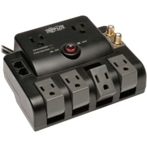 Tripp Lite surge protector with coax.