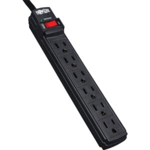Tripp Lite 6-outlet surge protector.