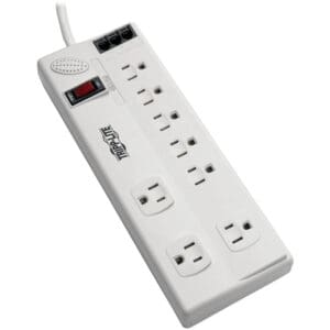Tripp Lite power strip with surge protection.