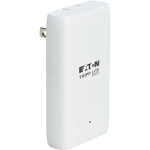 White Eaton Tripp Lite series power adapter.
