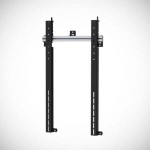 Black TV wall mount brackets.