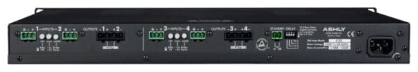 Ashley 4150 power amplifier rear view.